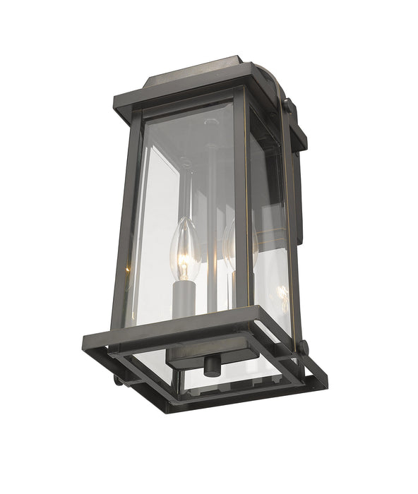 Z-Lite 574M-ORB Millworks Two Light Outdoor Wall Sconce, Oil Rubbed Bronze Alternate Image 3.jpg