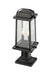 Z-Lite 574PHMR-533PM-BK Millworks Two Light Outdoor Pier Mount, Black Alternate Image 2.jpg