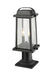 Z-Lite 574PHMR-533PM-BK Millworks Two Light Outdoor Pier Mount, Black Alternate Image 3.jpg