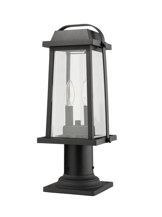 Z-Lite 574PHMR-533PM-BK Millworks Two Light Outdoor Pier Mount, Black Alternate Image 4.jpg