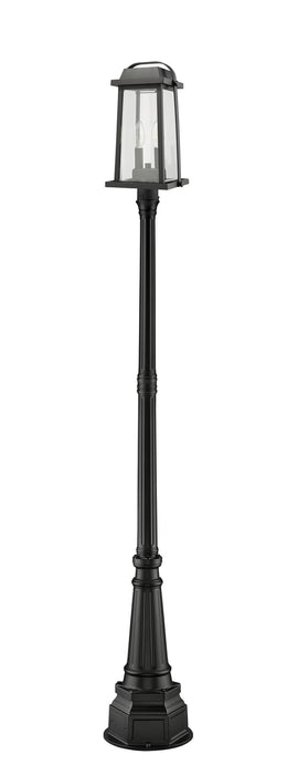 Z-Lite 574PHMR-564P-BK Millworks Two Light Outdoor Post Mount, Black Alternate Image.jpg