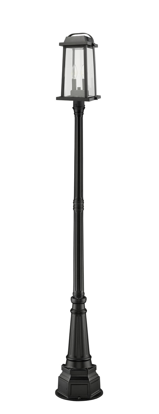 Z-Lite 574PHMR-564P-BK Millworks Two Light Outdoor Post Mount, Black Alternate Image.jpg