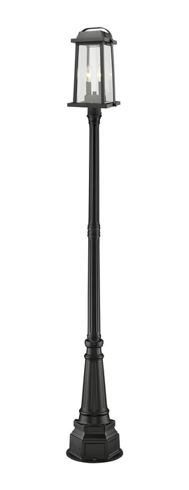 Z-Lite 574PHMR-564P-BK Millworks Two Light Outdoor Post Mount, Black Main Image.jpg