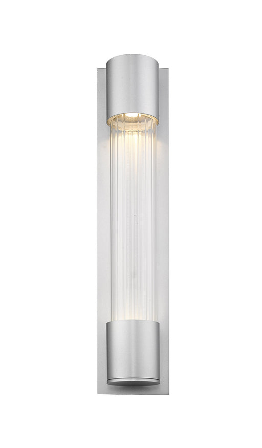 Z-Lite 575B-SL-LED Striate LED Outdoor Wall Sconce, Silver Alternate Image.jpg