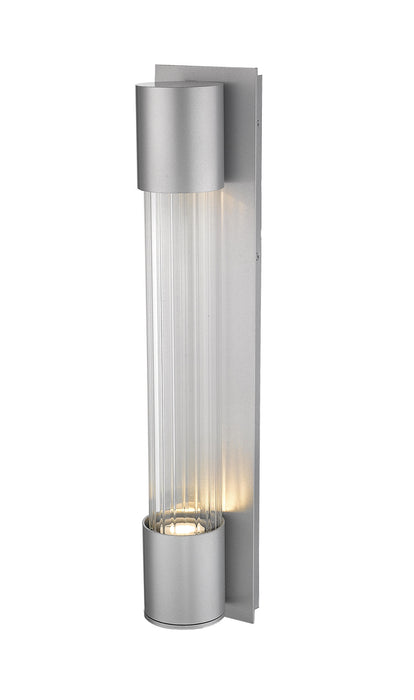 Z-Lite 575B-SL-LED Striate LED Outdoor Wall Sconce, Silver Alternate Image 3.jpg