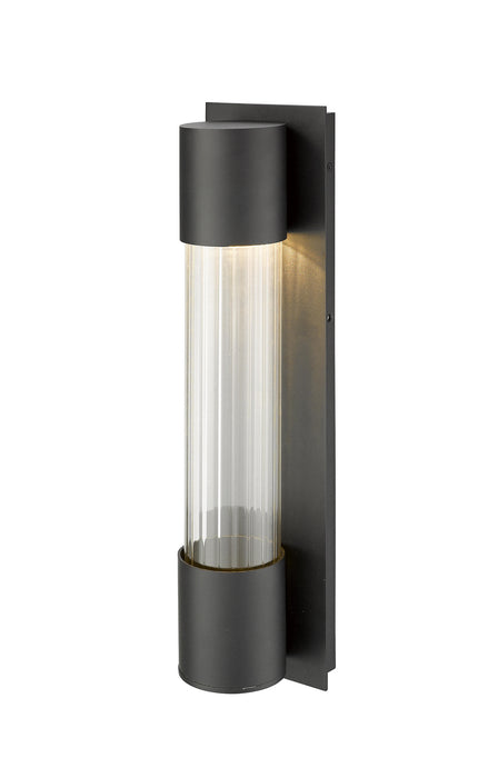 Z-Lite 575M-BK-LED Striate LED Outdoor Wall Sconce, Black Alternate Image 3.jpg