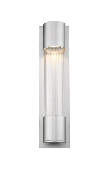 Z-Lite 575M-SL-LED Striate LED Outdoor Wall Sconce, Silver Alternate Image.jpg