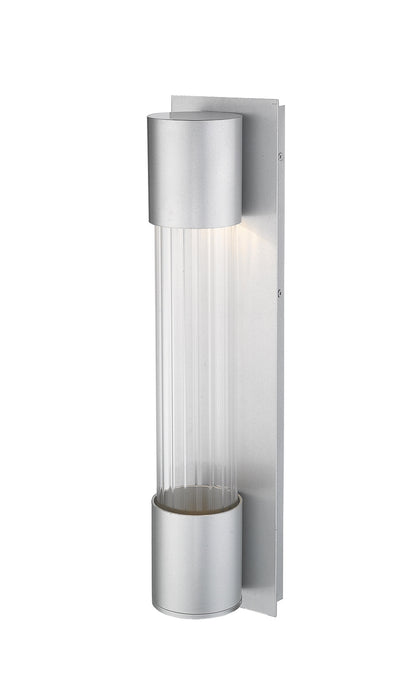 Z-Lite 575M-SL-LED Striate LED Outdoor Wall Sconce, Silver Alternate Image 3.jpg