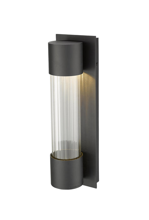 Z-Lite 575S-BK-LED Striate LED Outdoor Wall Sconce, Black Alternate Image 3.jpg