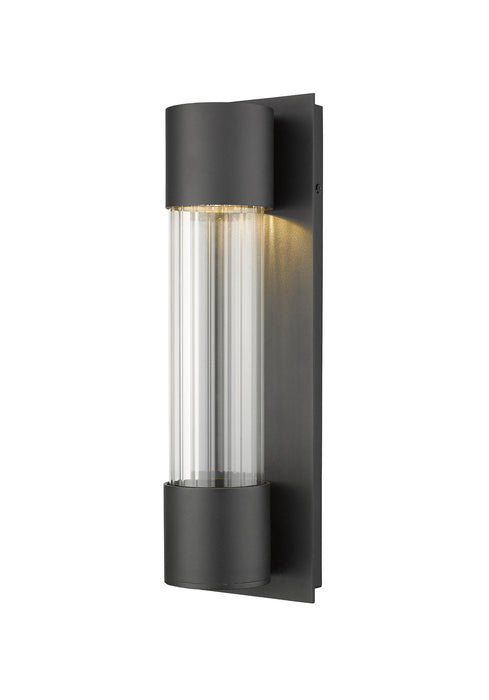 Z-Lite 575S-BK-LED Striate LED Outdoor Wall Sconce, Black Main Image.jpg