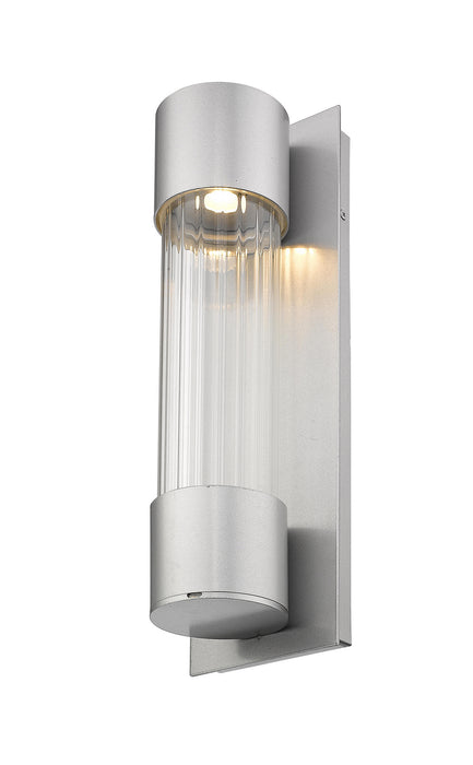 Z-Lite 575S-SL-LED Striate LED Outdoor Wall Sconce, Silver Alternate Image 2.jpg