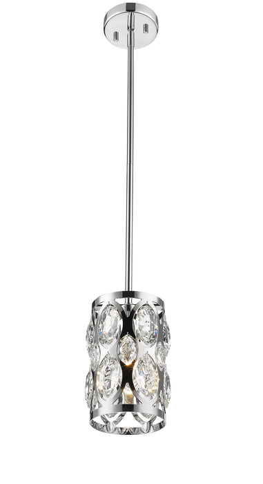 Z-Lite 6010MP-CH Dealey One Light Mini Pendant, Chrome Alternate Image 2.jpg