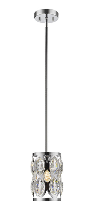 Z-Lite 6010MP-CH Dealey One Light Mini Pendant, Chrome Main Image.jpg