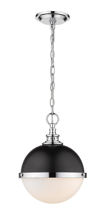 Z-Lite 619MP-MB-CH Peyton Two Light Mini Pendant, Matte Black / Chrome Main Image.jpg