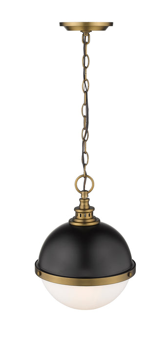 Z-Lite 619MP-MB-FB Peyton Two Light Mini Pendant, Matte Black / Factory Bronze Alternate Image.jpg