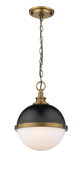 Z-Lite 619MP-MB-FB Peyton Two Light Mini Pendant, Matte Black / Factory Bronze Alternate Image 2.jpg