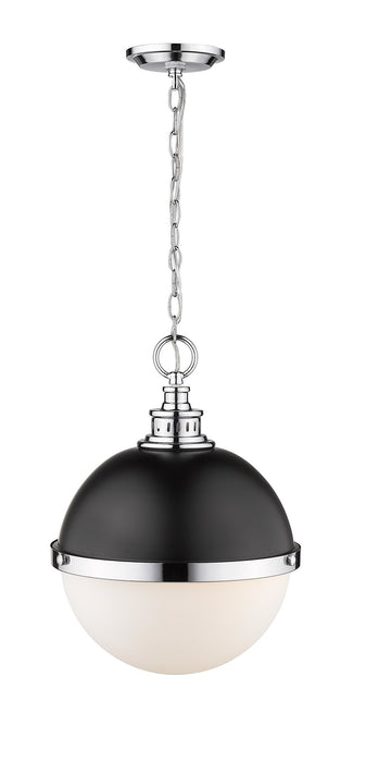 Z-Lite 619P14-MB-CH Peyton Two Light Pendant, Matte Black / Chrome Alternate Image 2.jpg