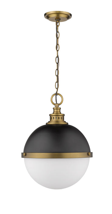 Z-Lite 619P14-MB-FB Peyton Two Light Pendant, Matte Black / Factory Bronze Alternate Image 4.jpg