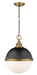 Z-Lite 619P14-MB-FB Peyton Two Light Pendant, Matte Black / Factory Bronze Main Image.jpg