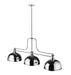 Z-Lite 725-3CH-D12CH Melange Three Light Chandelier, Chrome Alternate Image 3.jpg