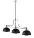 Z-Lite 725-3CH-D12MB+CH Melange Three Light Chandelier, Chrome Alternate Image.jpg