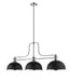 Z-Lite 725-3CH-D12MB+CH Melange Three Light Chandelier, Chrome Alternate Image 2.jpg