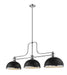 Z-Lite 725-3CH-D12MB+CH Melange Three Light Chandelier, Chrome Main Image.jpg