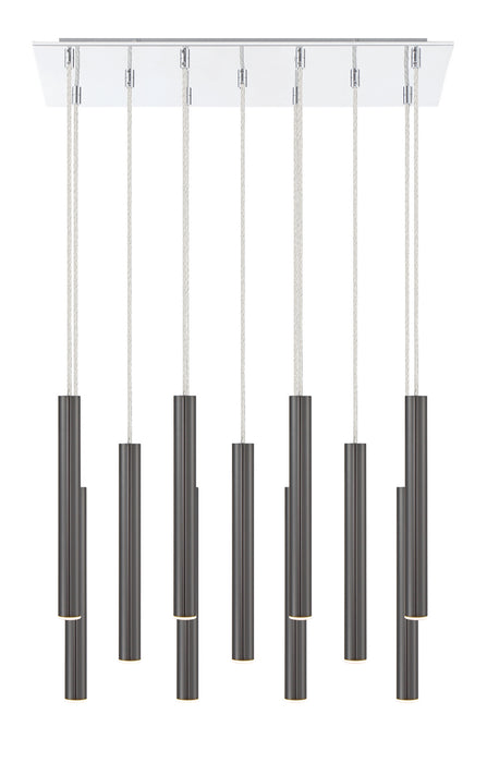 Z-Lite 917MP12PBL-LED-11LCH Forest LED Island Pendant, Chrome Alternate Image 2.jpg