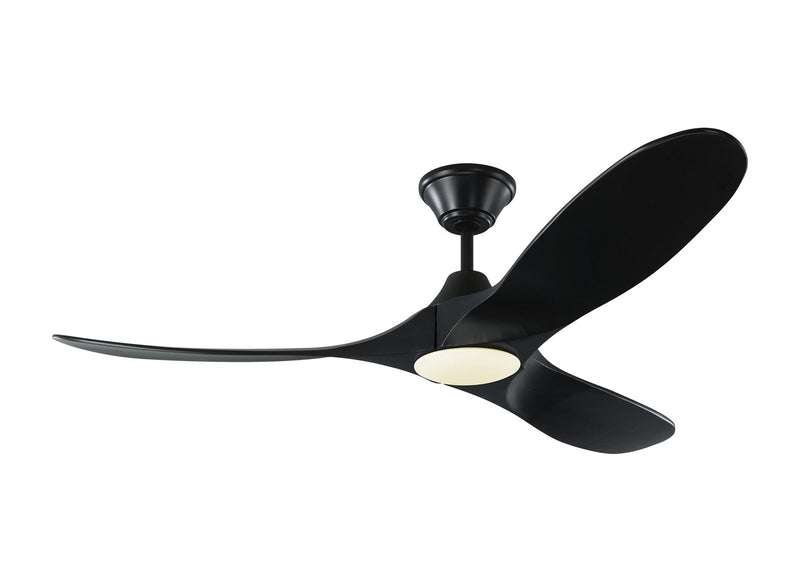 Visual Comfort Fan 3MAVR52BKBKD Maverick 52" LED Ceiling Fan, Matte Black Main Image.jpg