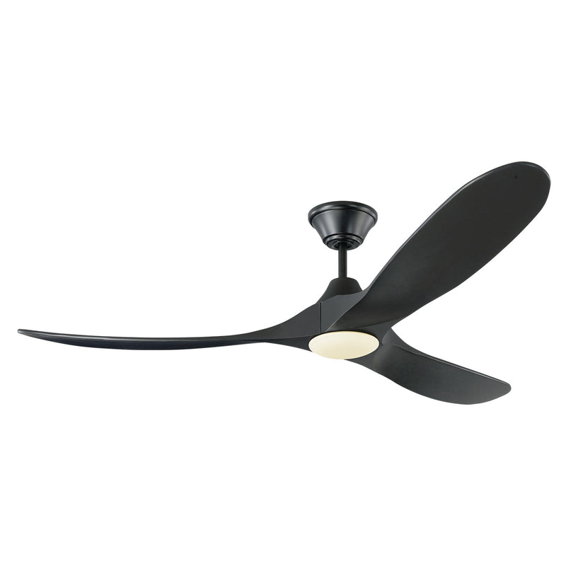 Visual Comfort Fan 3MAVR60BKBKD Maverick 60" LED Ceiling Fan, Matte Black Main Image.jpg