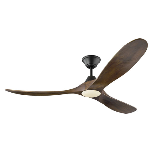 Visual Comfort Fan 3MAVR60BKD Maverick 60" LED Ceiling Fan, Matte Black and Dark Walnut Main Image.jpg