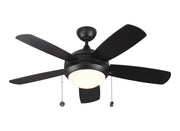 Generation Lighting 5DIC44BKD-V1 Discus 44"Ceiling Fan, Matte Black Main Image.jpg