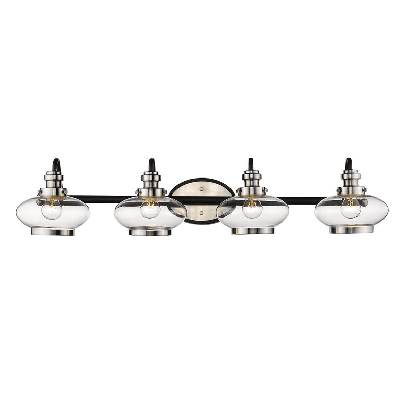 Millennium 1614-MB/SN Four Light Vanity, Matte Black/Satin Nickel Main Image.jpg