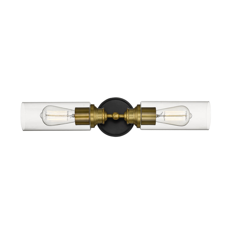 Millennium 2412-MB/HBZ Two Light Vanity, Matte Black/Heirloom Bronze Main Image.jpg