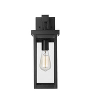 Millennium 42601-PBK Barkeley One Light Outdoor Wall Sconce, Powder Coated Black Main Image.jpg