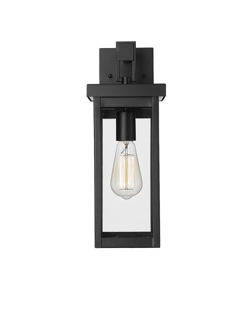 Millennium 42601-PBK Barkeley One Light Outdoor Wall Sconce, Powder Coated Black Main Image.jpg
