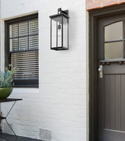 Shoppers lighting collection of outdoor exterior lights featuring millennium barkley clear glass fixtures.