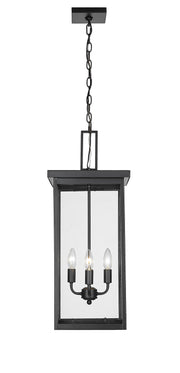 Millennium 42605-PBK Barkeley Four Light Outdoor Hanging Lantern, Powder Coated Black Main Image.jpg