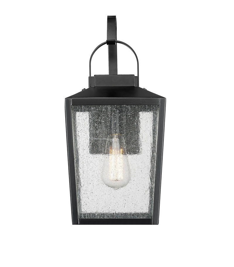 Millennium 42651-PBK Devens One Light Outdoor Wall Sconce, Powder Coated Black Main Image.jpg