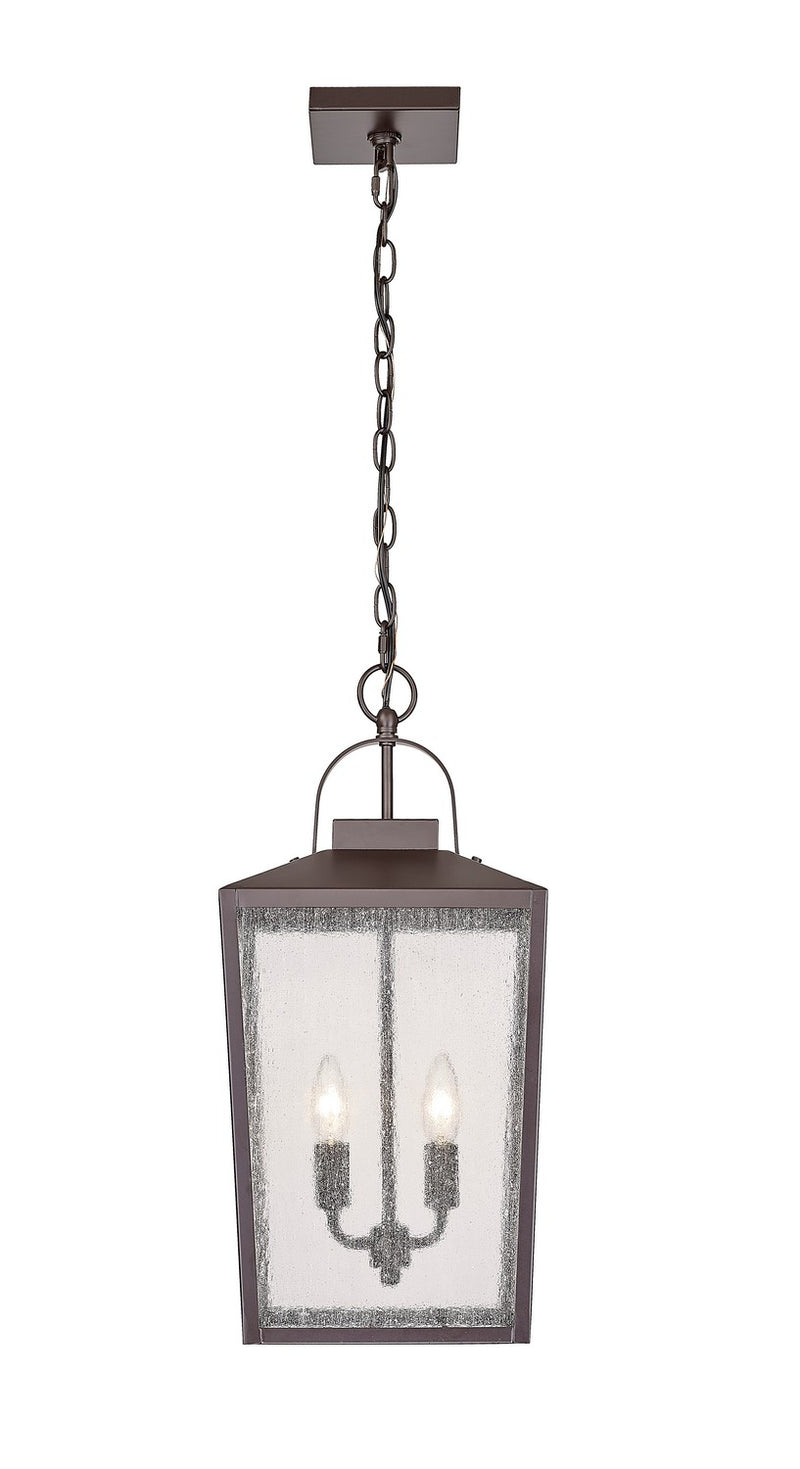 Millennium 42655-PBZ Devens Two Light Outdoor Hanging Lantern, Powder Coated Bronze Main Image.jpg