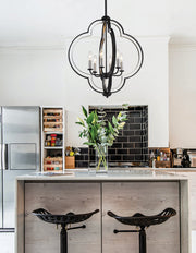 Millennium 3476-MB/BN Six Light Pendant, Matte Black/Brushed Nickel Alternate Image.jpg