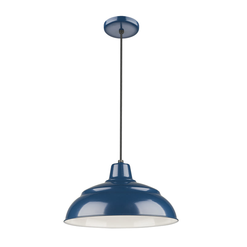 Millennium RWHC14-NB R Series One Light Pendant, Navy Blue Main Image.jpg