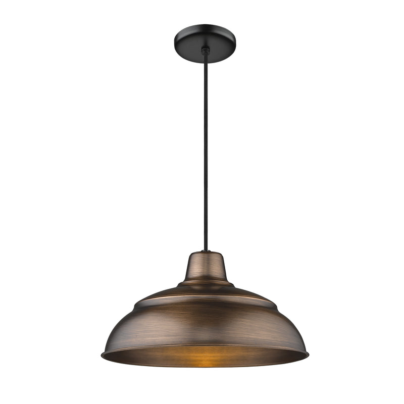 Millennium RWHC14-NC R Series One Light Pendant, Natural Copper Main Image.jpg