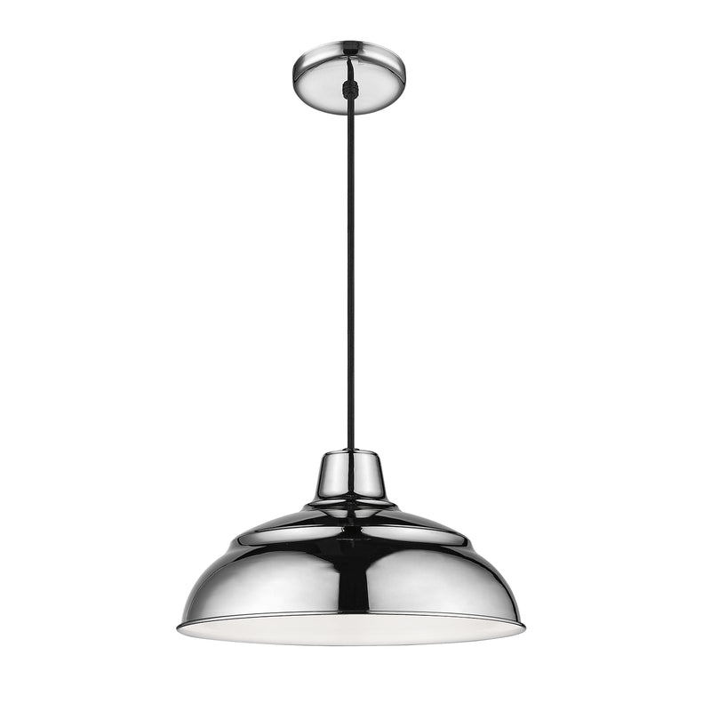 Millennium RWHC14-PN R Series One Light Pendant, Polished Nickel Main Image.jpg