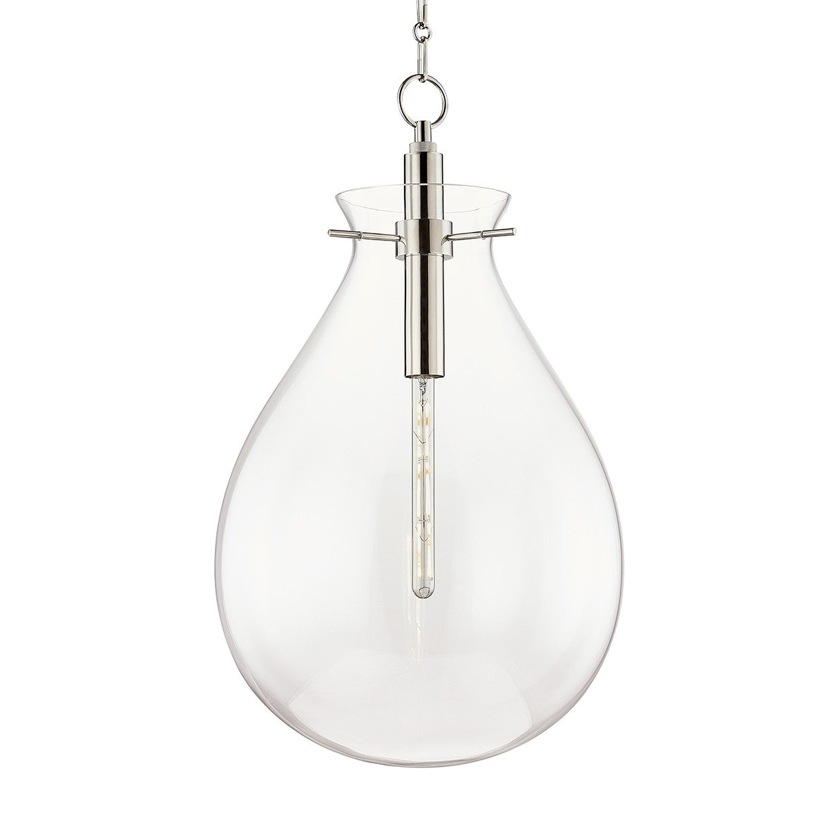 Hudson Valley BKO103-PN Ivy LED Pendant, Polished Nickel Main Image.jpg