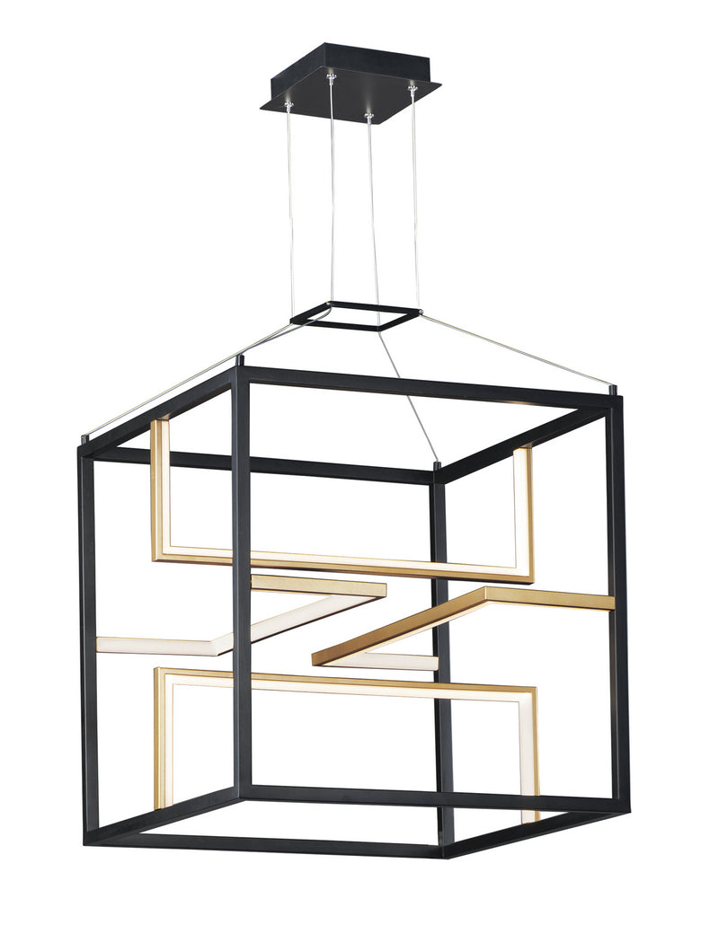 ET2 E21224-BKGLD Chamber LED Pendant, Black / Gold Main Image.jpg