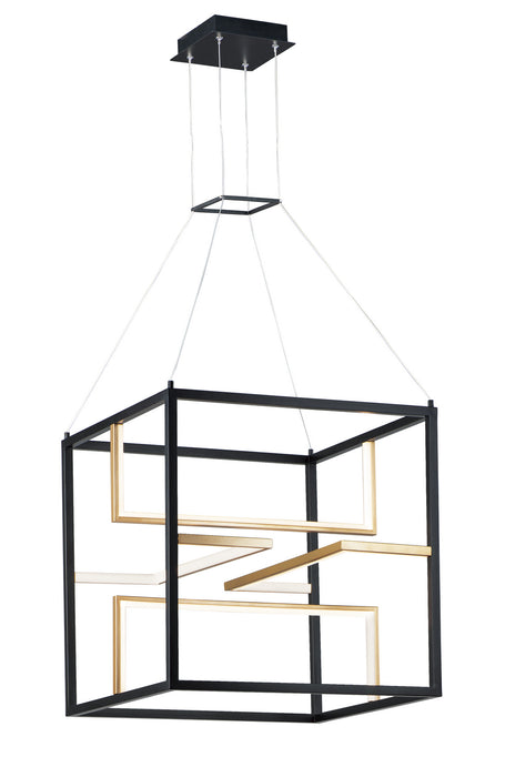 ET2 E21226-BKGLD Chamber LED Pendant, Black / Gold Main Image.jpg