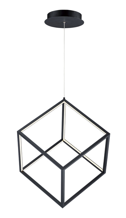 ET2 E30582-BK 4 Square LED Pendant, Black Main Image.jpg