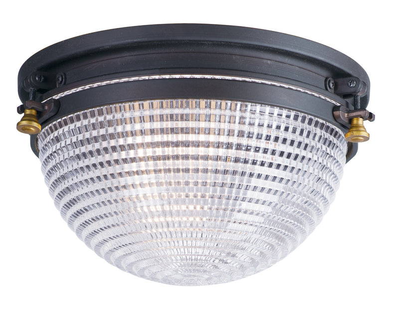 Maxim 10180OIAB Portside One Light Outdoor Ceiling Mount, Oil Rubbed Bronze / Antique Brass Main Image.jpg