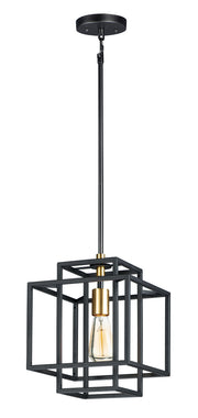 Maxim 10246BKSBR Liner One Light Pendant, Black / Satin Brass Alternate Image.jpg